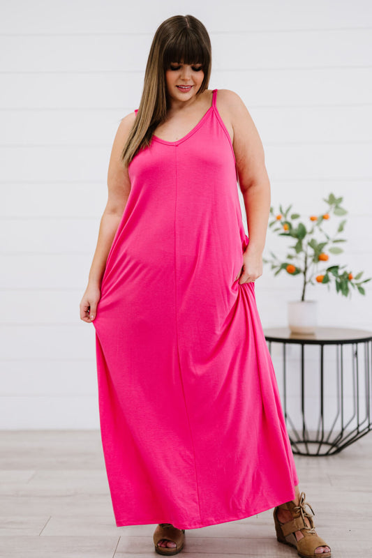 Zenana Beach Vibes Cami Maxi Dress -