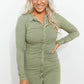 HYFVE Soft Spoken Ruched Button-Up Mini Dress -