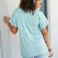 Sew In Love Let's Meet Up Polka Dot Tee in Sage -