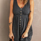 Sleeveless Button Down Mini Dress -