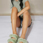 Cape Robbin Soft Steps Buckled Fuzzy Sandals -