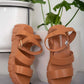 WeeBoo Best Foot Forward Platform Sandals in Brown -