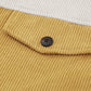 Color Block Button Front Corduroy Shirt Jacket -