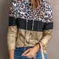 Leopard Color Block Hoodie -