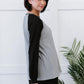Doe & Rae Small Town Waffle Knit Baseball Tee -