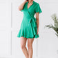 Dress Day Pastries in Paris Mini Wrap Dress -