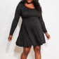 White Birch Missing Link Long Sleeve Dress -