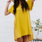 Davi & Dani Greater Good Half-Button Mini Dress -