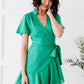 Dress Day Pastries in Paris Mini Wrap Dress -