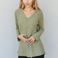 Heimish Fall Fields Full Size Waffle Knit Tunic Top -