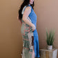 ODDI Amazingly Artistic Patchwork Print Chambray Dress -