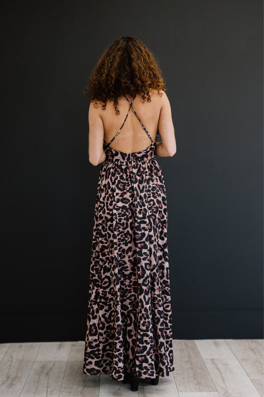 Sweet Generis Never Stop Leopard Maxi Dress -