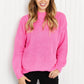 Davi & Dani Camera Ready Full Size Mock Neck Sweater -