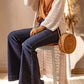 Dropped Shoulder Long Sleeve Crochet Duster Cardigan -