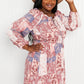 Andree by Unit Patchwork Floral Balloon Sleeve Dress -