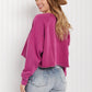HYFVE Alpine Loop Cropped Rolled Hem Sweatshirt -