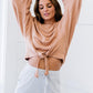 Hailey & Co All Tied Up Ribbed Top -