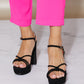 KAYLEEN Reach for the Sky Platform Heeled Sandals -