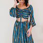 Dress Day Dearest Memory Striped Cutout Dress -