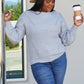 Sew In Love Full Size Openwork Rib-Knit Sweater -