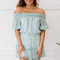 GeeGee Floral Frenzy Full Size Run Off-Shoulder Dress -