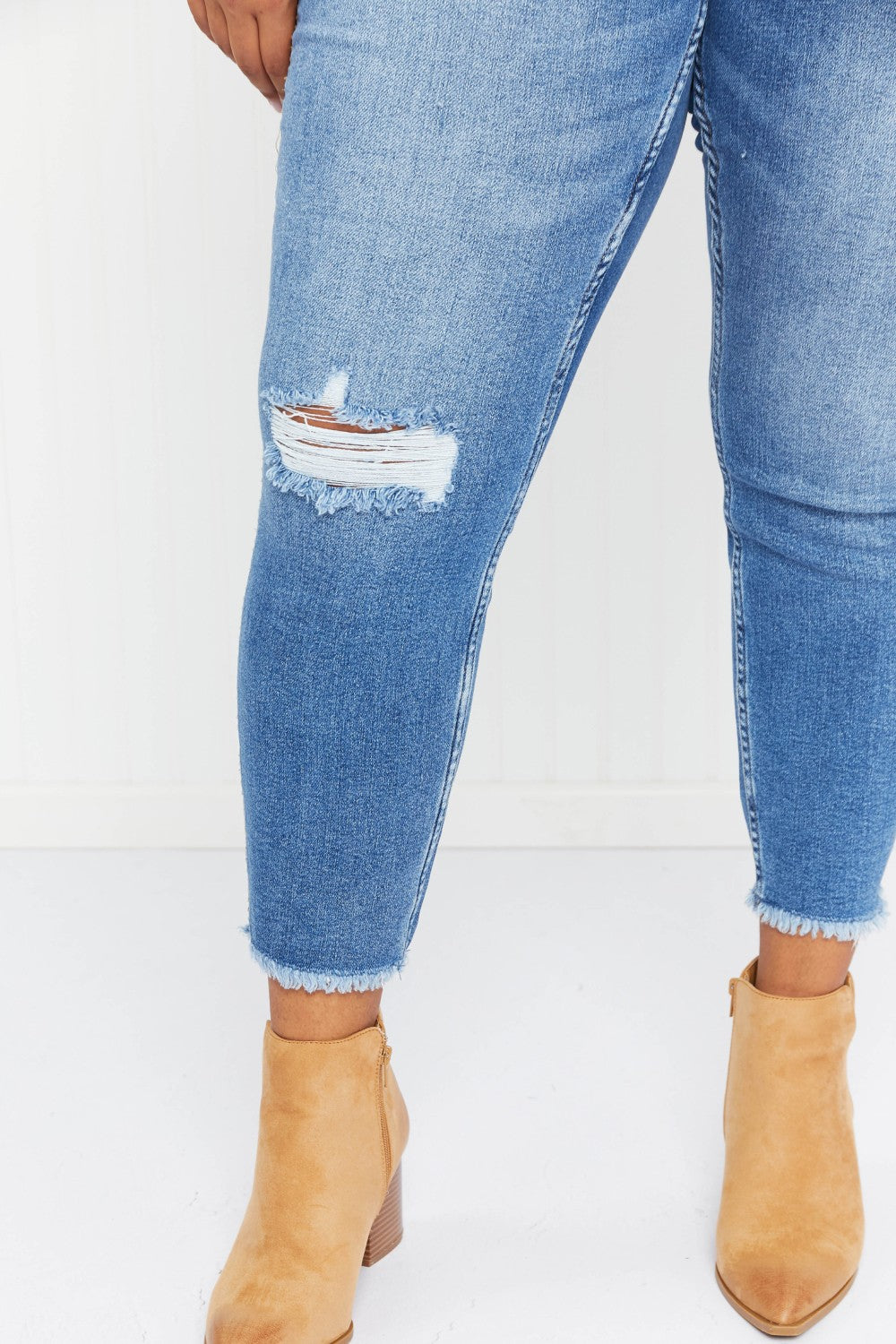 Judy Blue Cora Howdy Embroidery Boyfriend Jeans -