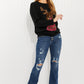 Andree by Unit Christmas Rudolph Full Size Sequin Sweater -