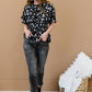 ODDI Garden Stroll Floral Peplum Blouse -
