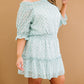 GeeGee Floral Frenzy Full Size Run Off-Shoulder Dress -