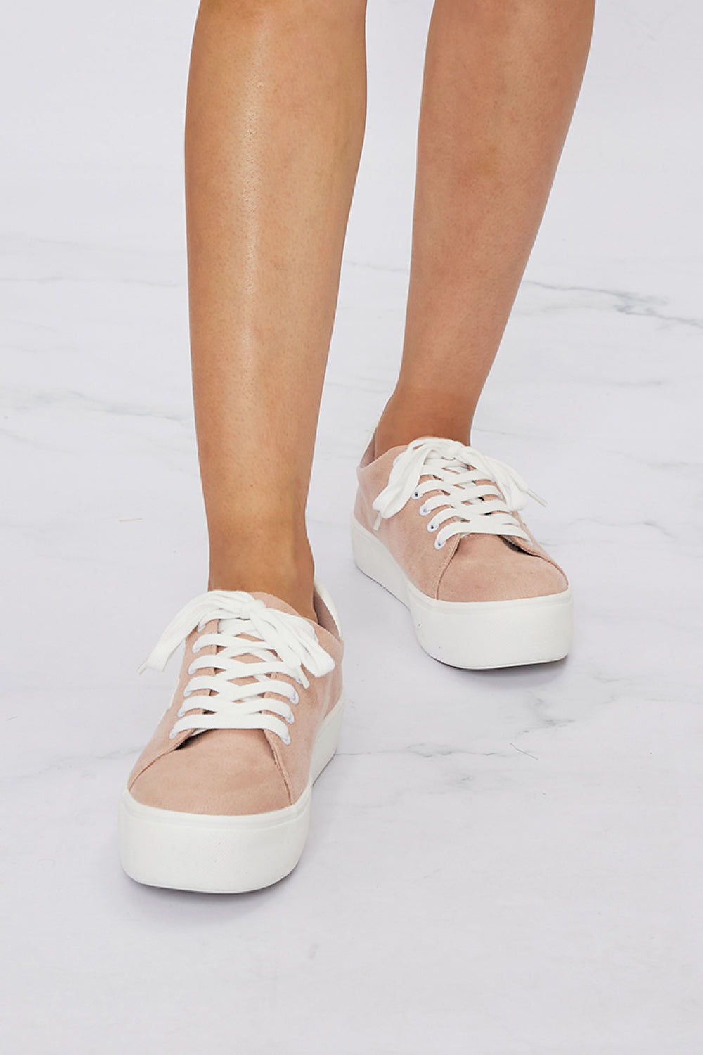 Fortune Dynamic Rising Star Chunky Sole Sneakers - Blush / 5.5