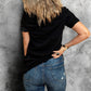 Halloween Skeleton Graphic Round Neck Tee -
