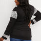 Acting Pro Wild for the Weekend Full Size Leopard Contrast Top -