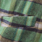 Plaid High-Low Shirt Jacket -