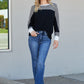 Sew In Love Full Size Striped Dolman Sleeve Knit Top -