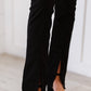 Vibrant Danielle High-Waist Slit Bootcut Jeans -