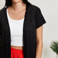 Vocal See You at Eight Studded Duster Cardigan -