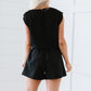 Glam Rumor Has It Pleated Shorts in Black -