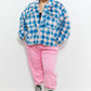 Davi & Dani Just For Show Gingham Teddy Shacket -